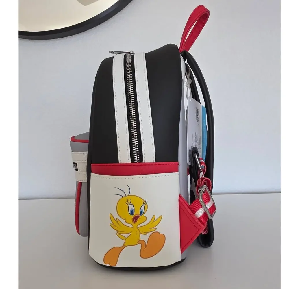 Loungefly Looney Tunes Characters Color Block Mini Backpack NWT - Picture 9 of 9